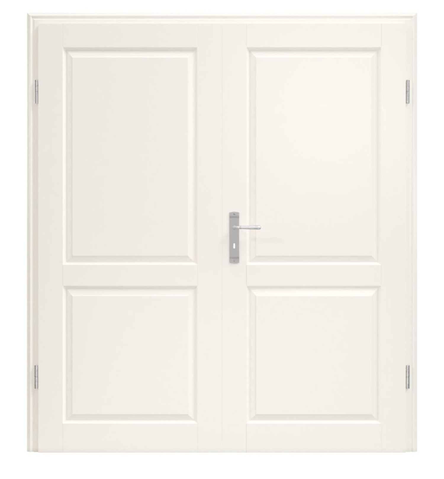 Ușă dublă Stiba Plus 2F lac alb WL10